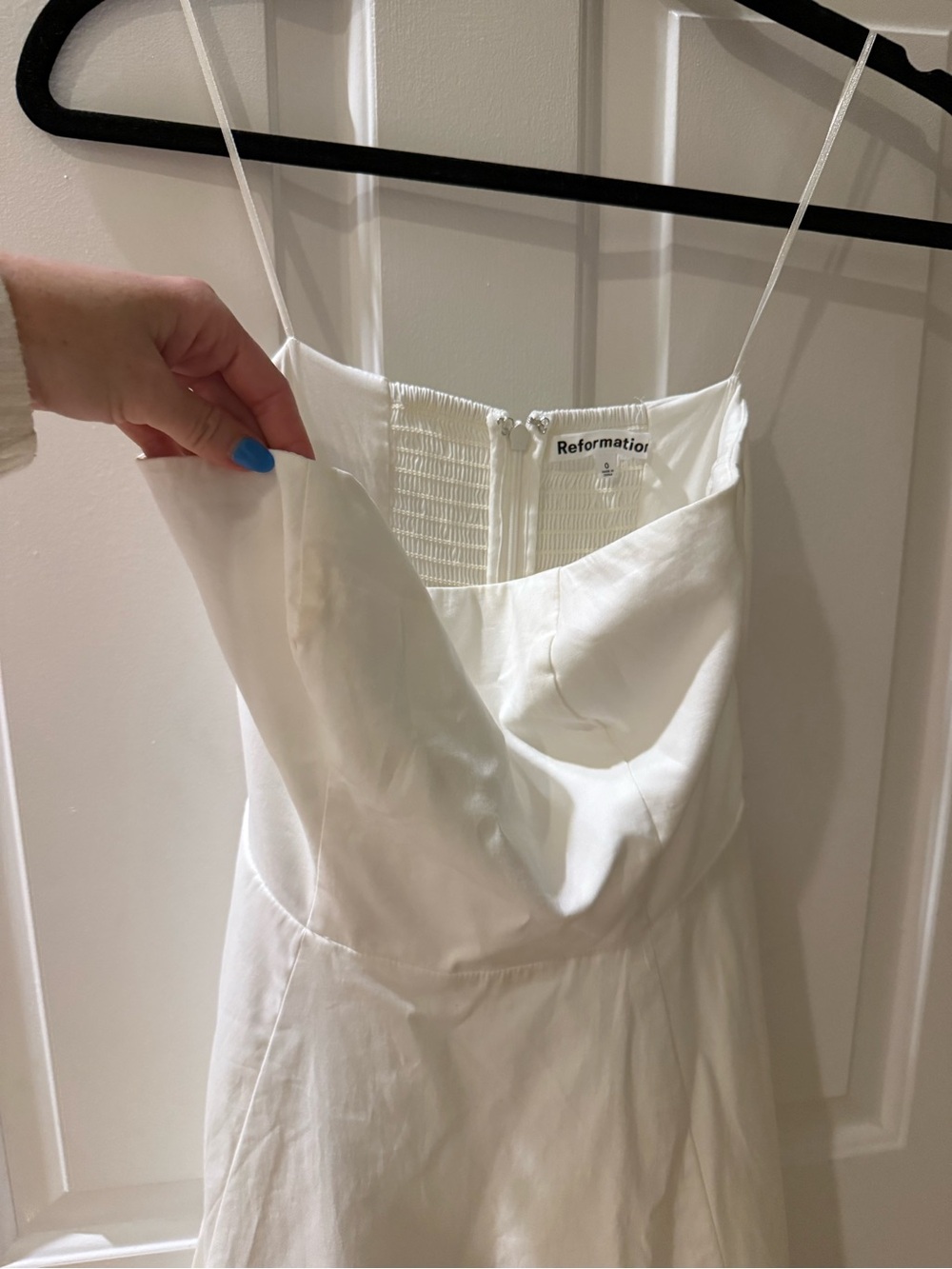 Reformation white maxi dress strapless - Picture 2 of 2